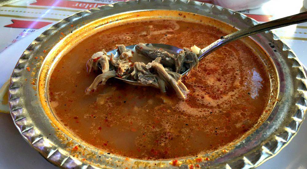 Beyran with lamb, rice and garlic broth in Gaziantep