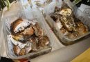 Garlic chicken ordered to take away at Galeto Sat’s in Copacabana