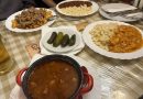 Hungarian dishes at Frici Papa in Budapest, including goulash, beef stew and chicken paprikash