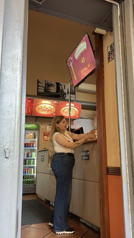 The ordering point at Krumplis Lángos