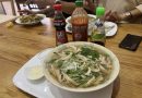 Pho bowls and a noodle dish at Pho Very Good Budapest