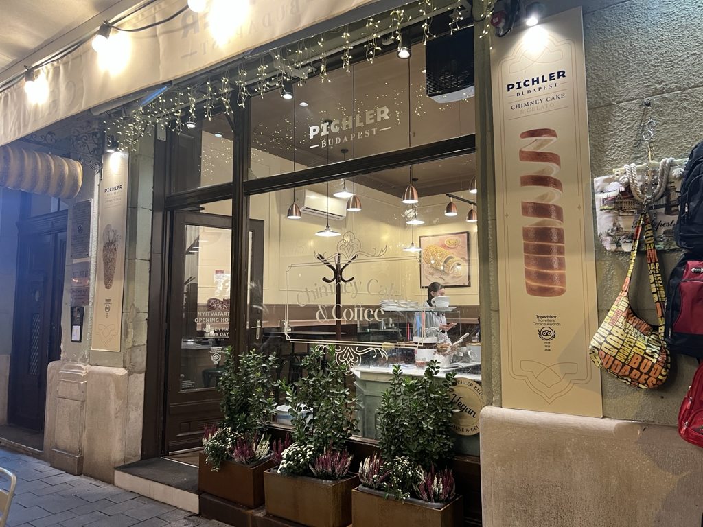 The Pichler shop we visited on Váci utca