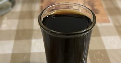 Unicum herbal liqueur served at Frici Papa Budapest